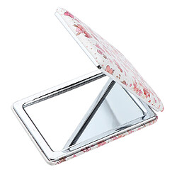 Avis miroir de maquillage de poche beauté portable pliable miroir de maquillage blanc - fleur