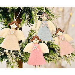 Avis C103 4PCS Décoration de Noël Arbre de Noël Pendentif Angel Fille Petite Pendentif Accueil Scène Décoration Ornements de Noël