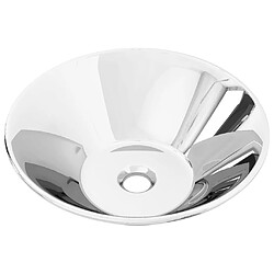 vidaXL Lavabo 42 x 14 cm Céramique Argenté