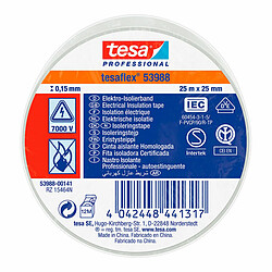 Ruban isolant TESA Blanc PVC (25 mm x 25 m)