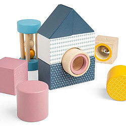 Bigjigs Toys Blocs d’exploration sensorielle en bois pas cher