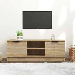 Maison Chic Meuble TV scandinave - Banc TV pour salon Chêne sonoma 102x35x36,5 cm Bois d'ingénierie -MN59641