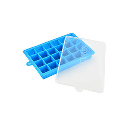 Avis YP Select Mode de cube de glace en silicone à 24 grilles avec couvercle Moule de fabrication de glace de plateau congelé - Couvercle bleu