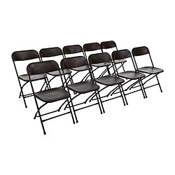 Avis Chaises Pliantes Noires Lot de 10 - Bolero