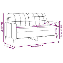 vidaXL Ensemble de canapés 3 pcs avec coussins Noir Velours pas cher