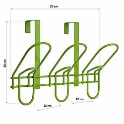 Porte-manteaux pour portes Versa Métal (12 x 26 x 20 cm)