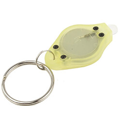 Wewoo Mini lampe torche LED jaune Mini de poche Porte clés