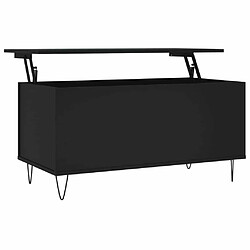 Maison Chic Tabls basse,Table Console pour salon Noir 90x44,5x45 cm Bois d'ingénierie -MN40229