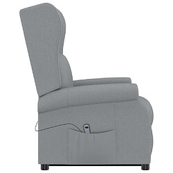 Acheter vidaXL Fauteuil Gris clair Tissu