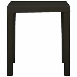 Avis Maison Chic Table de jardin | Table d'extérieur Anthracite 79x65x72 cm Plastique -GKD70806