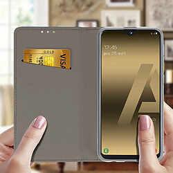 Avis Avizar Étui Galaxy A20e Housse Portefeuille Porte-carte Support Vidéo - Bleu nuit