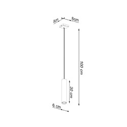 Luminaire Center Suspension Lagos Acier Or poli pas cher