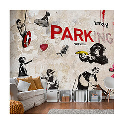 Artgeist Papier peint - [Banksy] Graffiti Collage [350x245]