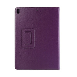 Avis Wewoo Coque Violet pour iPad Pro 10,5 pouces Litchi Texture double rabat horizontal en cuir avec support