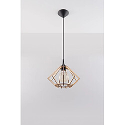 Luminaire Center Suspension Pompelmo Bois Bois naturel 1 ampoule 90cm