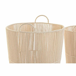 Set de basket DKD Home Decor Beige Métal 42 x 42 x 51 cm