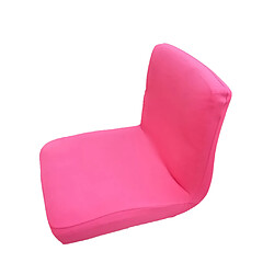 Spandex extensible faible court dossier de chaise couverture de tabouret de bar rose rouge