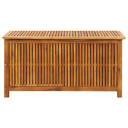 Helloshop26 Coffre boîte meuble de jardin rangement 113 x 50 x 58 cm bois d'acacia solide 02_0013000