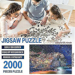 Universal Puzzle de vue de nuit 2000 pour les enfants et les adultes - Multicolor