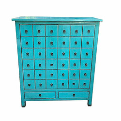 Caisson à Tiroirs DKD Home Decor Bleu Bois Oriental Laqué 102 x 42 x 120 cm