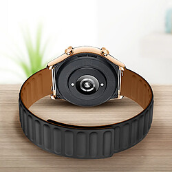 Avis Avizar Bracelet pour Honor Magic Watch / GS3 Silicone Souple Attache Magnétique Noir