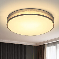 ZMH Plafonnier LED Abat-jour tissu moderne rond Ø30CM