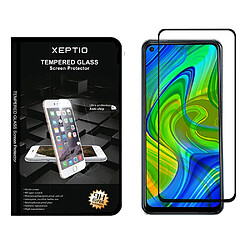 Xeptio Protection d'écran en Verre trempé Full Cover Noir Xiaomi Redmi Note 9 - Tempered Glass Screen Protector