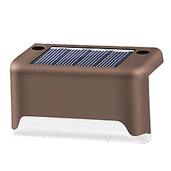 Acheter Pont Solaire Lumières LED Chemin étape Clôture Lumière Extérieur Paysage Lampe Marron