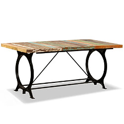 Maison Chic Table de salle à manger,Table à dîner Bois de récupération massif 180 cm -GKD72732