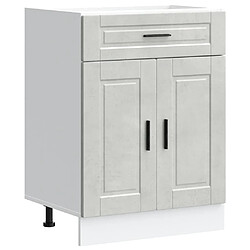 vidaXL Armoire de cuisine Porto gris béton bois d'ingénierie