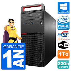 PC Tour Lenovo ThinkCentre M700 Intel G4400 RAM 32Go Disque 1To Windows 10 Wifi - Occasion