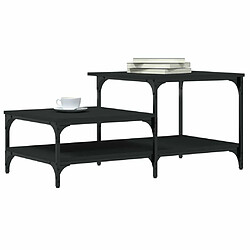 Avis Maison Chic Tabls basse,Table Console pour salon noir 100x50,5x45 cm bois d'ingénierie -MN51178