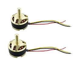 2 Pièces Moteur Brushless CW CCW Pour Hubsan X4 H501s H501c Drone Quadcopter pas cher