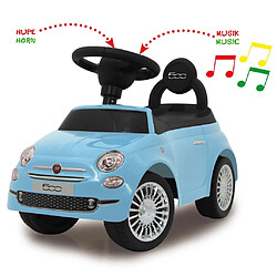 Jamara Push-Car Fiat 500 - couleur bleu pas cher