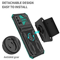 Coque en TPU antichoc avec béquille vert pour votre Samsung Galaxy A03s (164.2 x 75.9 x 9.1mm)