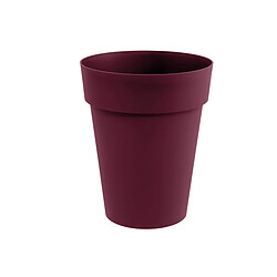 Pot de fleurs en plastique Toscane Rouge bourgogne - Ø 44 cm - Eda