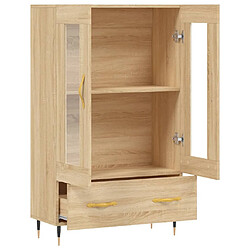 Acheter vidaXL Buffet haut chêne sonoma 69,5x31x115 cm bois d'ingénierie