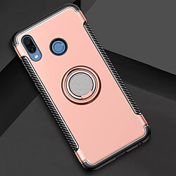 Wewoo Coque Étui de protection magnétique à anneau de rotation de 360 degrés pour Huawei Honor Play or rose