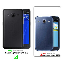 Cadorabo Coque Samsung Galaxy CORE 2 Etui en Noir