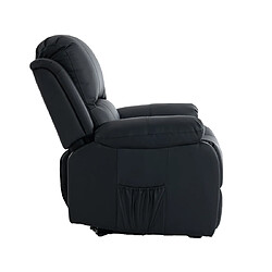 Bestmobilier Armand - fauteuil relax en cuir vegan