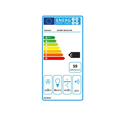 Hotte décorative 60cm 67db 535m3/h noir - LFV336K - ELECTROLUX