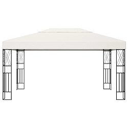 Maison Chic Tonnelle | Pergola 3x4 m Crème Tissu -GKD81189