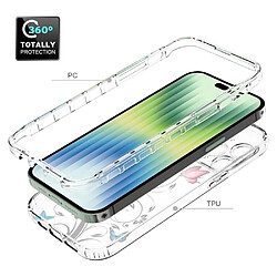 Coque en TPU anti-chute pour votre iPhone 14 Pro Max - Arbre et papillon