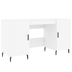 Maison Chic Bureau,Table de travail,bureau de travail pour chambre blanc 140x50x75 cm bois d'ingénierie -GKD90471