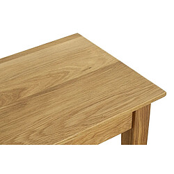 Avis Pegane Table d'appoint, table de salon en bois massif coloris chêne -longueur 43 x profondeur 30 x hauteur 42 cm