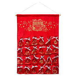 Suspension Calendrier de l'Avent Pochon H 65 cm - FEERIC CHRISTMAS