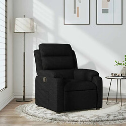 Maison Chic Fauteuil Relax pour salon, Fauteuil inclinable Noir Tissu -GKD40320