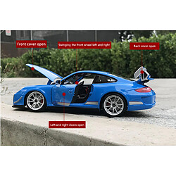 Universal 1: 18 Porsche 911 Voiture Modèle en alliage Simulation Voiture Décoration Collection Cadeaux Jouets Moules Moulés Jouets pour garçons | Moulage sous pression(Bleu) pas cher