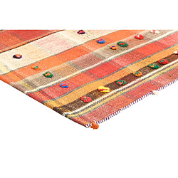 Avis Vidal Tapis de laine 224x145 rouge Jajim