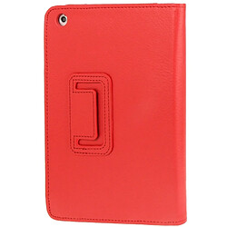 Wewoo Smart Cover rouge pour iPad mini 1/2/3 Litchi Texture Flip étui en cuir avec fonction de support